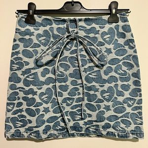 APEE By A bathing Ape Ladies Denim Skirt Size Medium